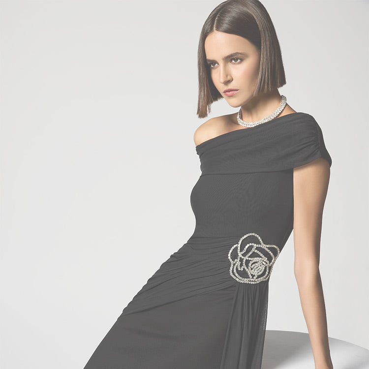 best little black dress for apple shape Buy Black Sweetheart Neck Short Dress Online at Best Price
