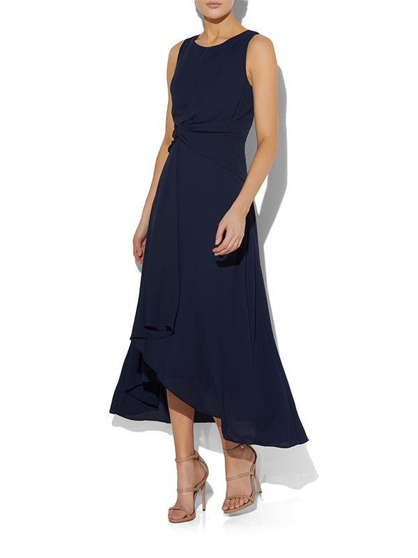 Allora Navy Chiffon Dress