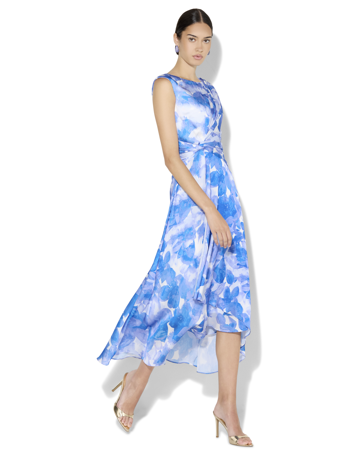 Alaya Sapphire Floral Print Dress