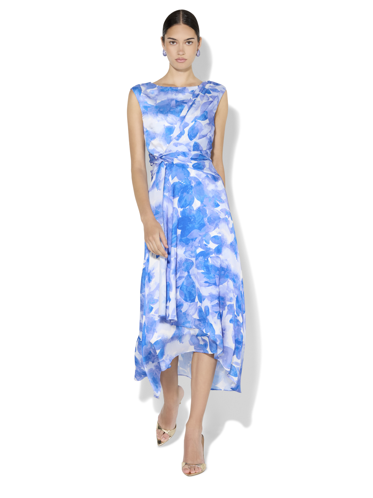 Alaya Sapphire Floral Print Dress