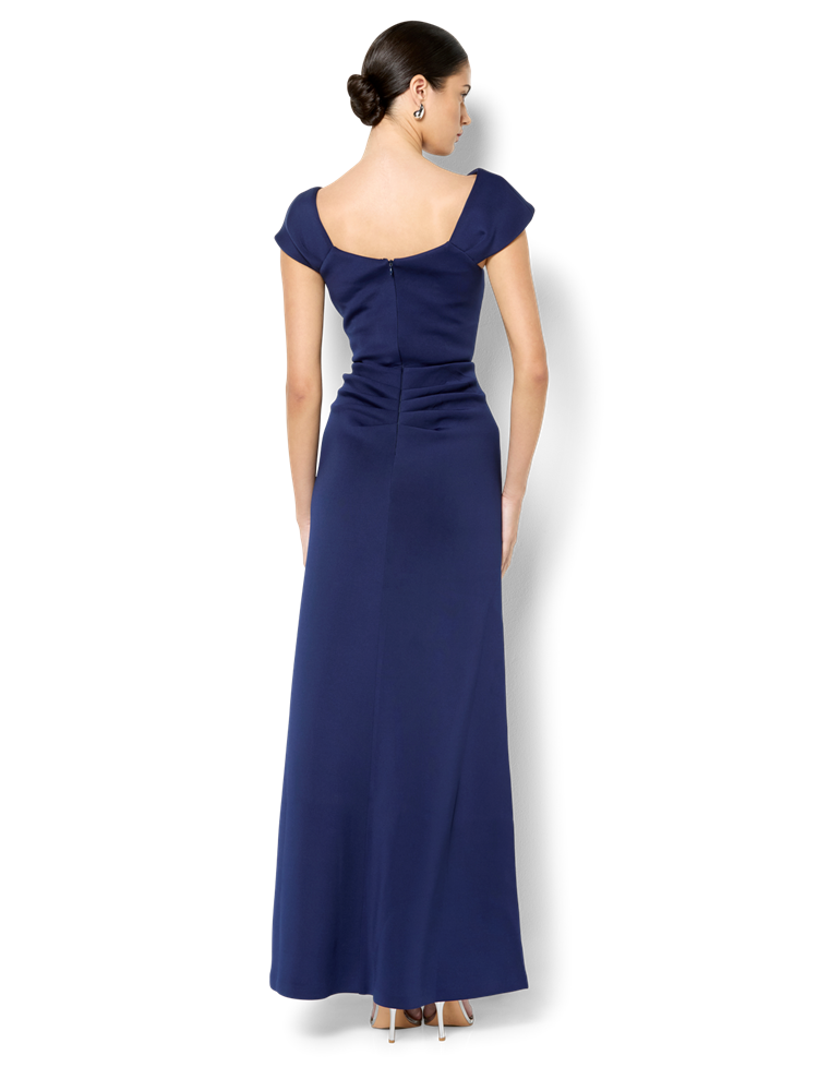 Aleena Navy Scuba Gown