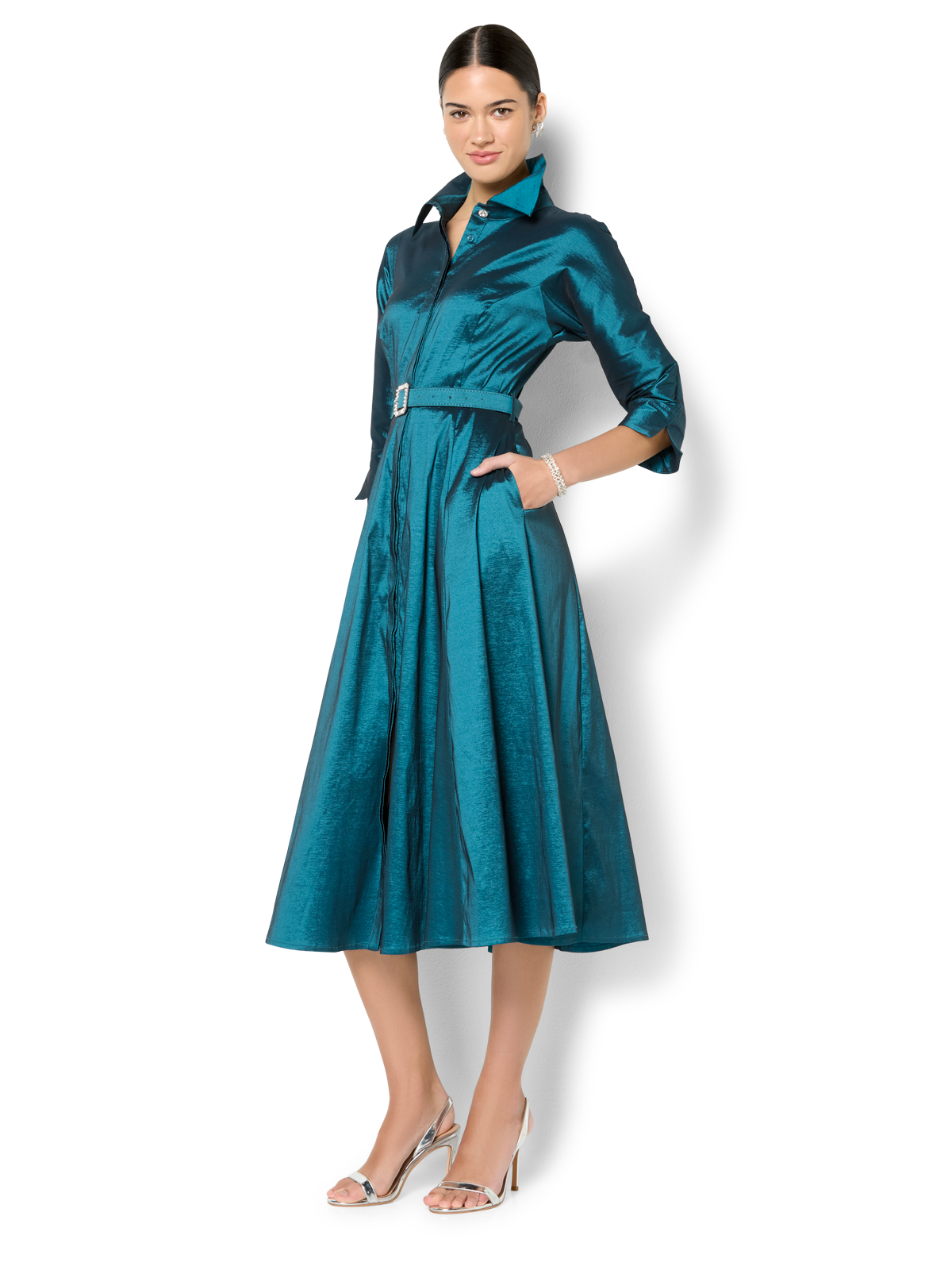 Baci Petrol Cocktail Dress