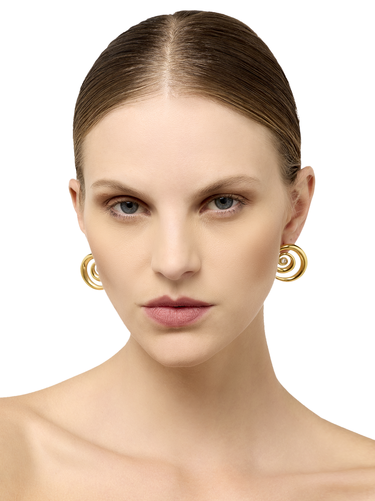 Dove Gold Sprial Earrings