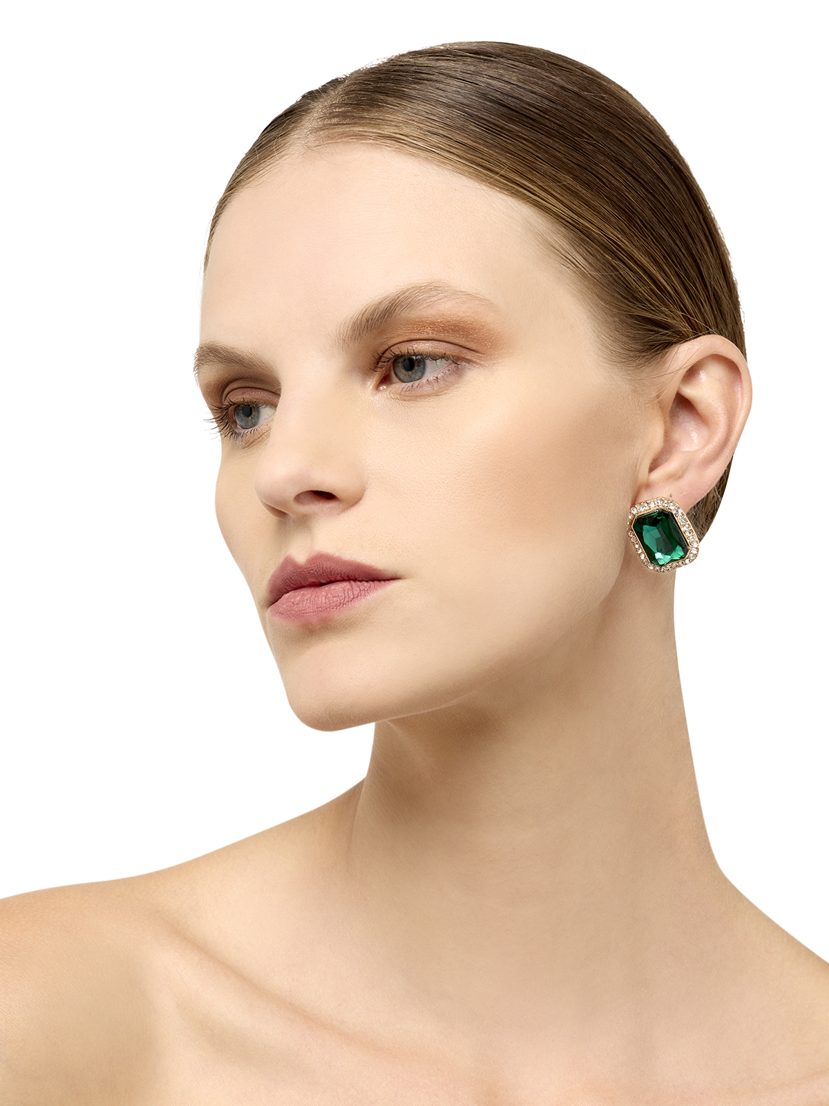 Bea Emerald Crystal Earrings