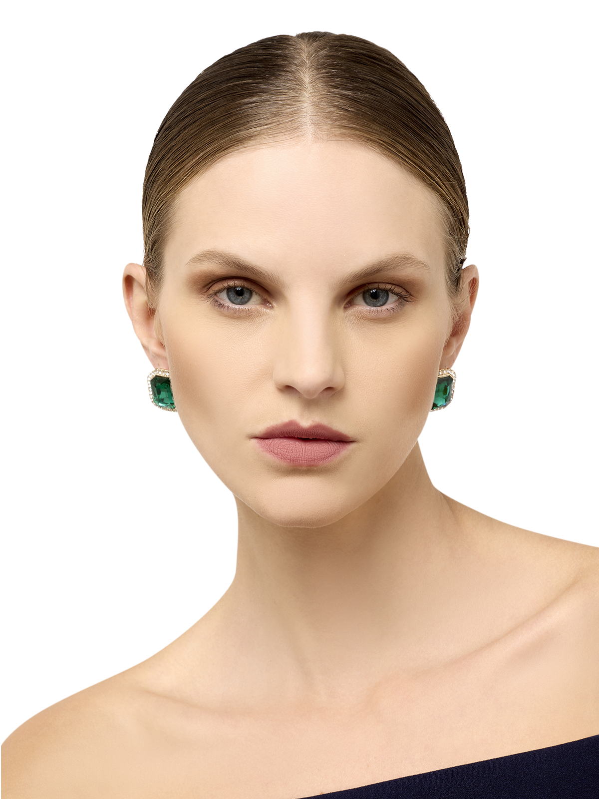 Bea Emerald Crystal Earrings