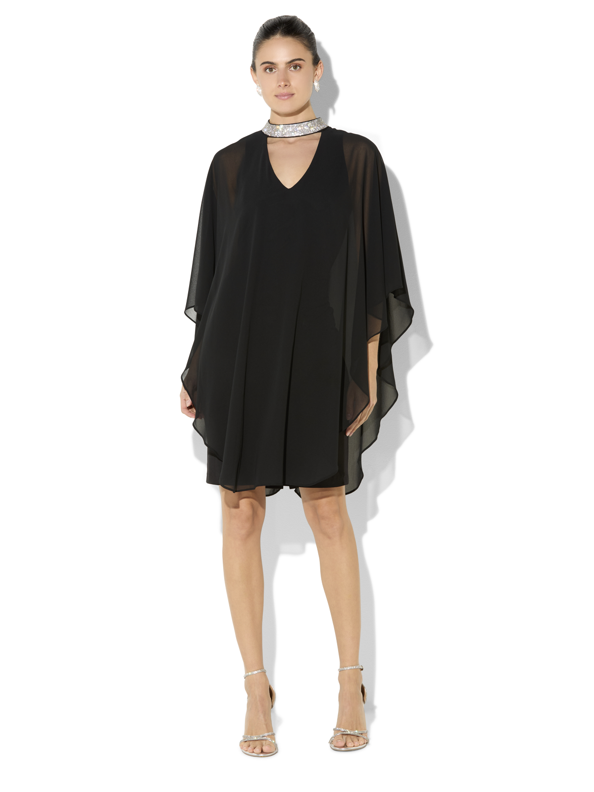 Elke Black Cocktail Dress Montique Clothing
