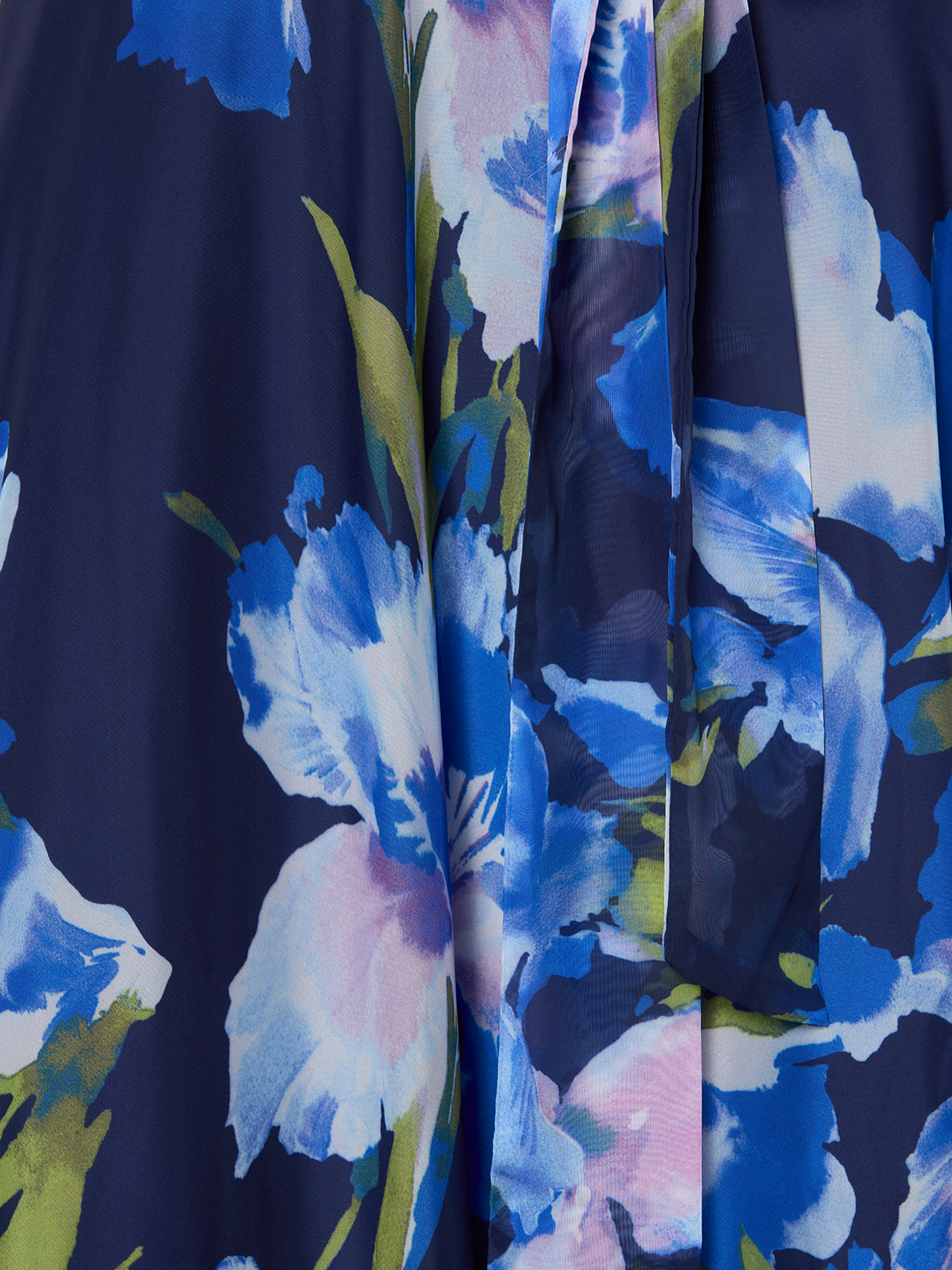 Eliana Navy Floral Print Halter Dress