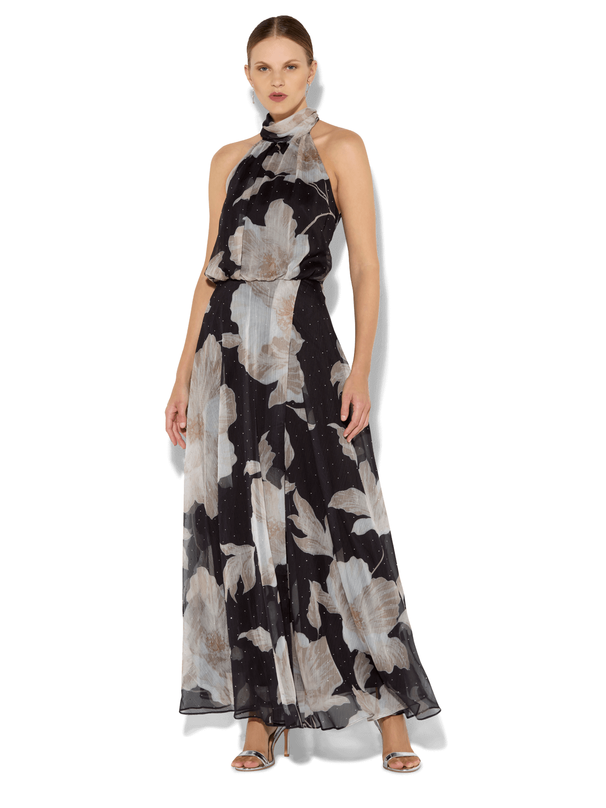 Florian Caramel Printed Maxi