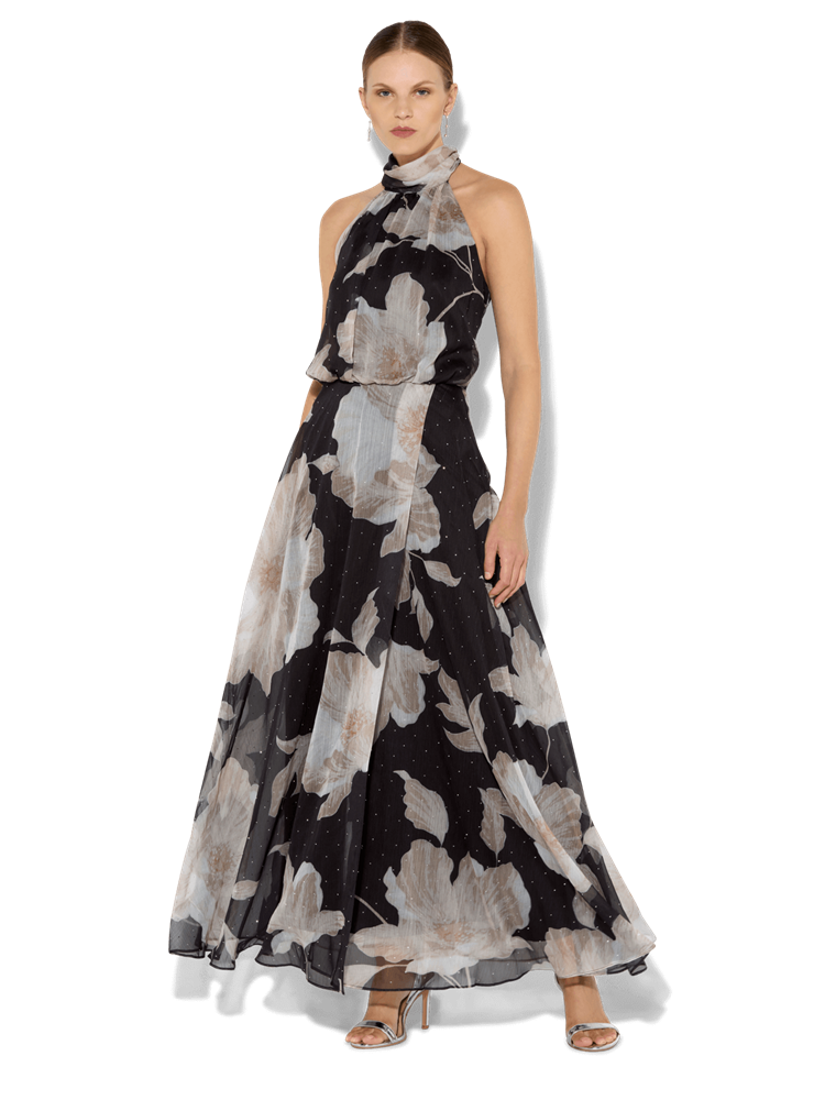 Florian Caramel Printed Maxi