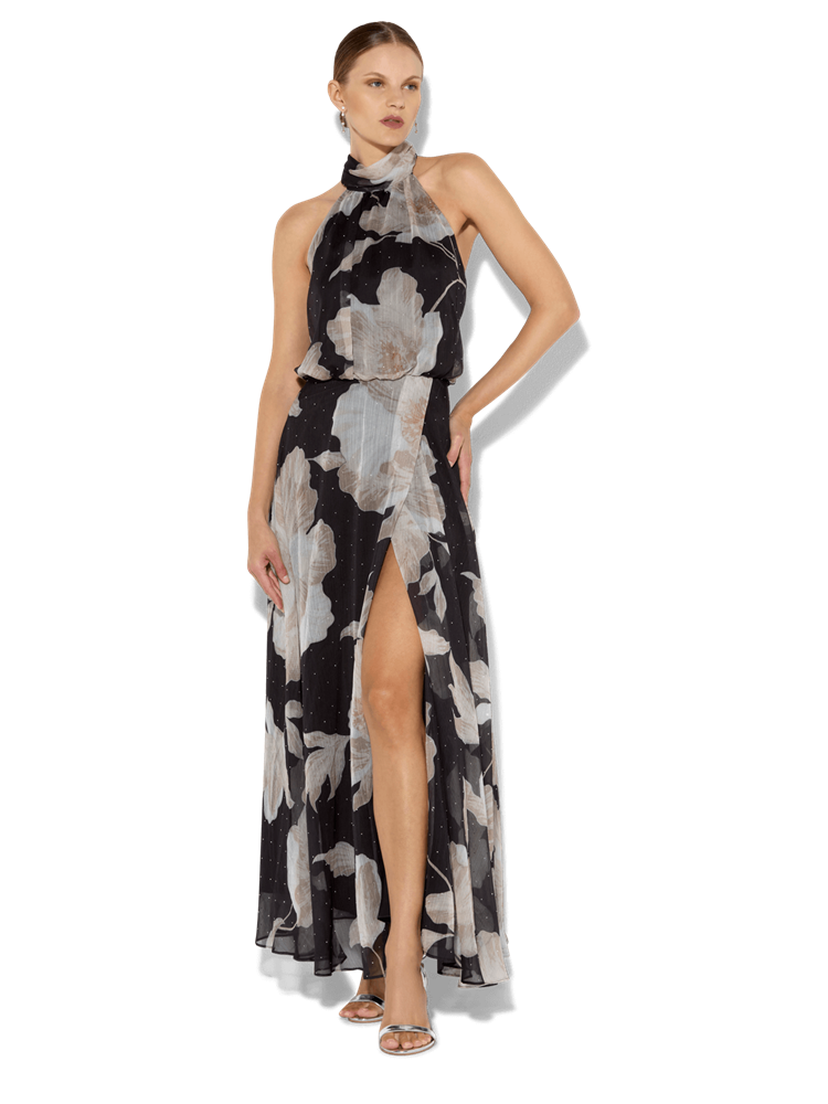 Florian Caramel Printed Maxi