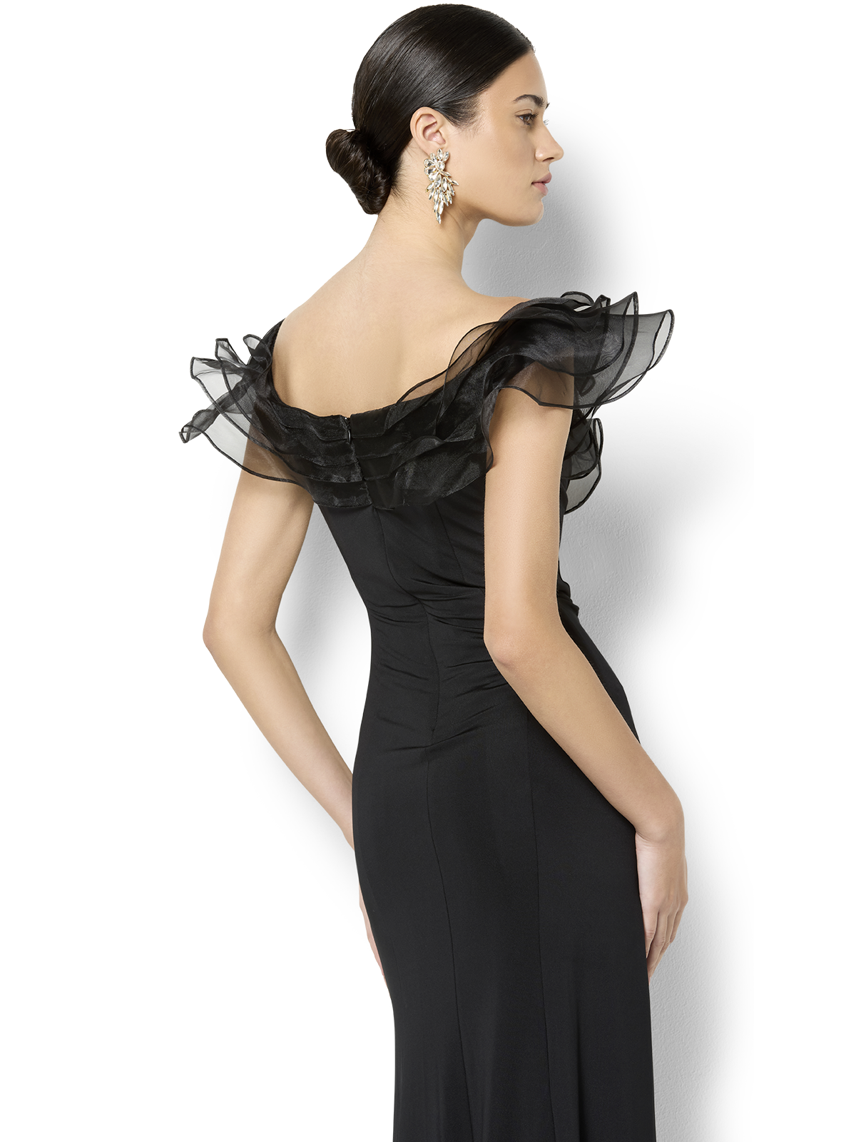 Jaslyn Black Off The Shoulder Gown