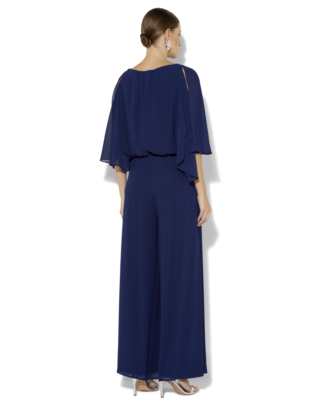 Lucien Navy Chiffon Jumpsuit