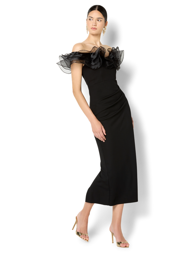 Mina Black Off The Shoulder Dress