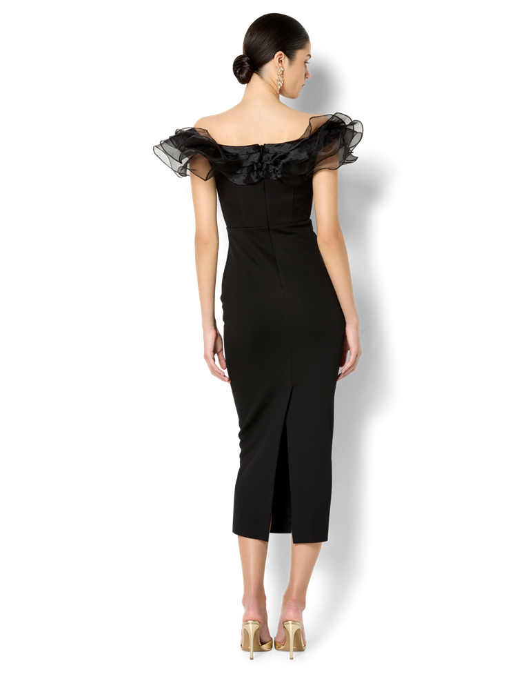 Mina Black Off The Shoulder Dress