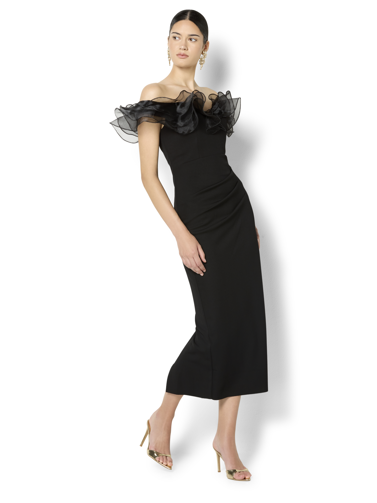 Mina Black Off The Shoulder Dress