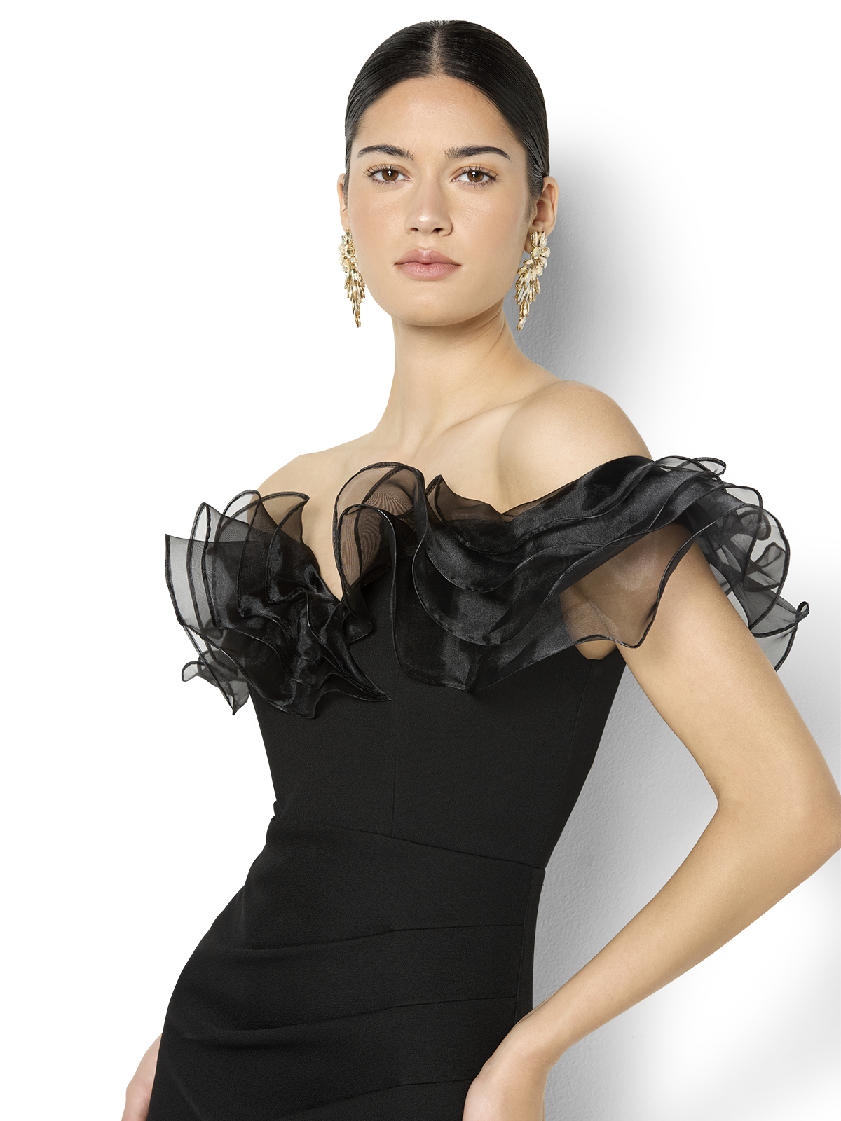 Mina Black Off The Shoulder Dress