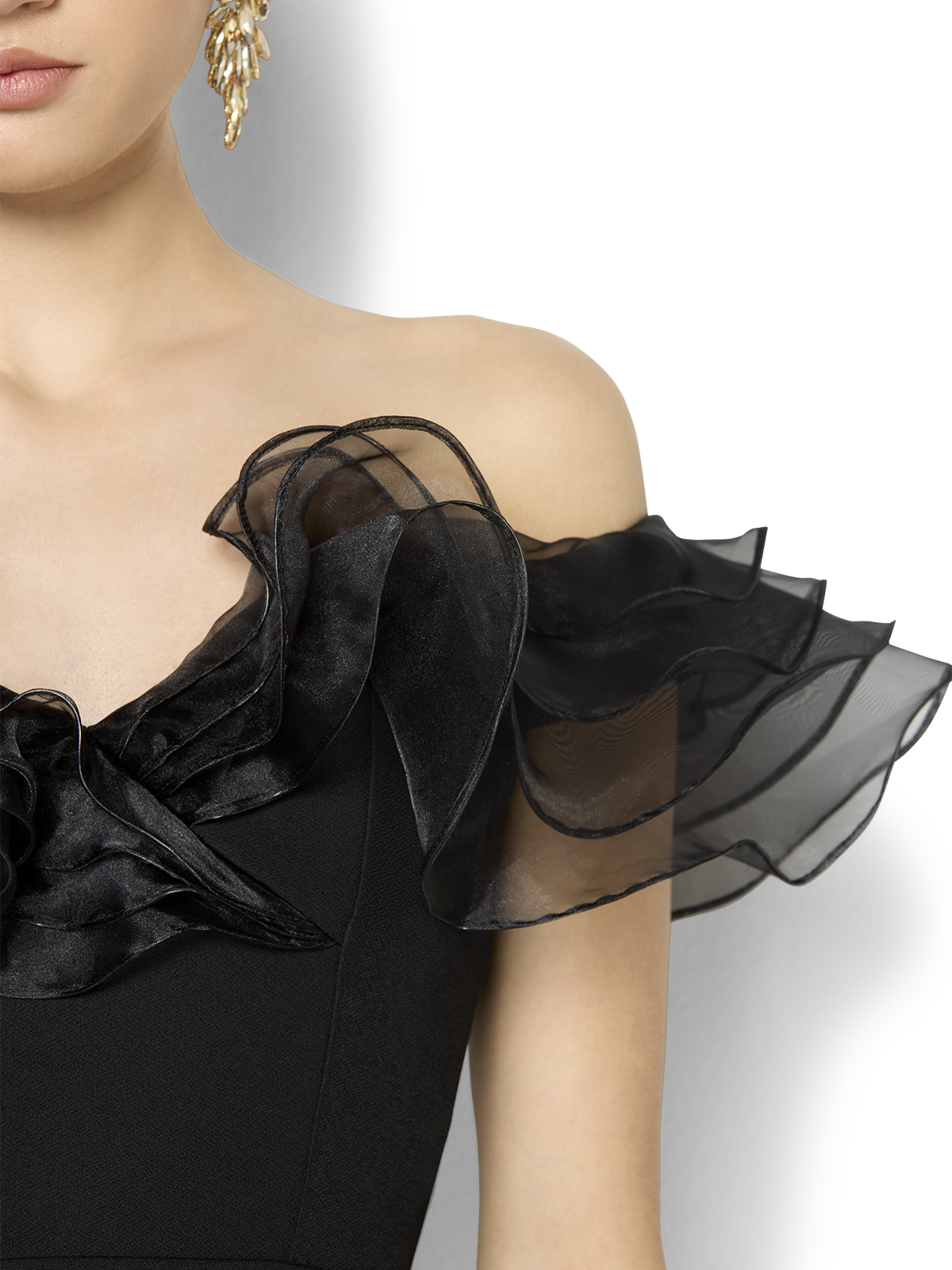 Mina Black Off The Shoulder Dress