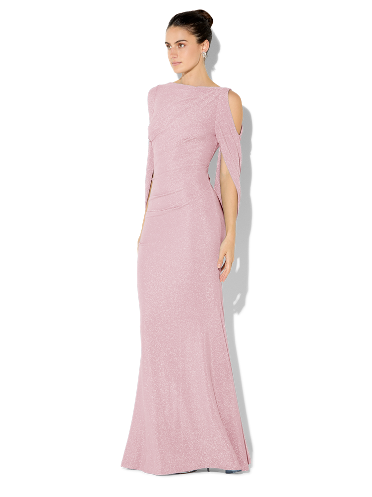 Peta Pink Lurex Gown