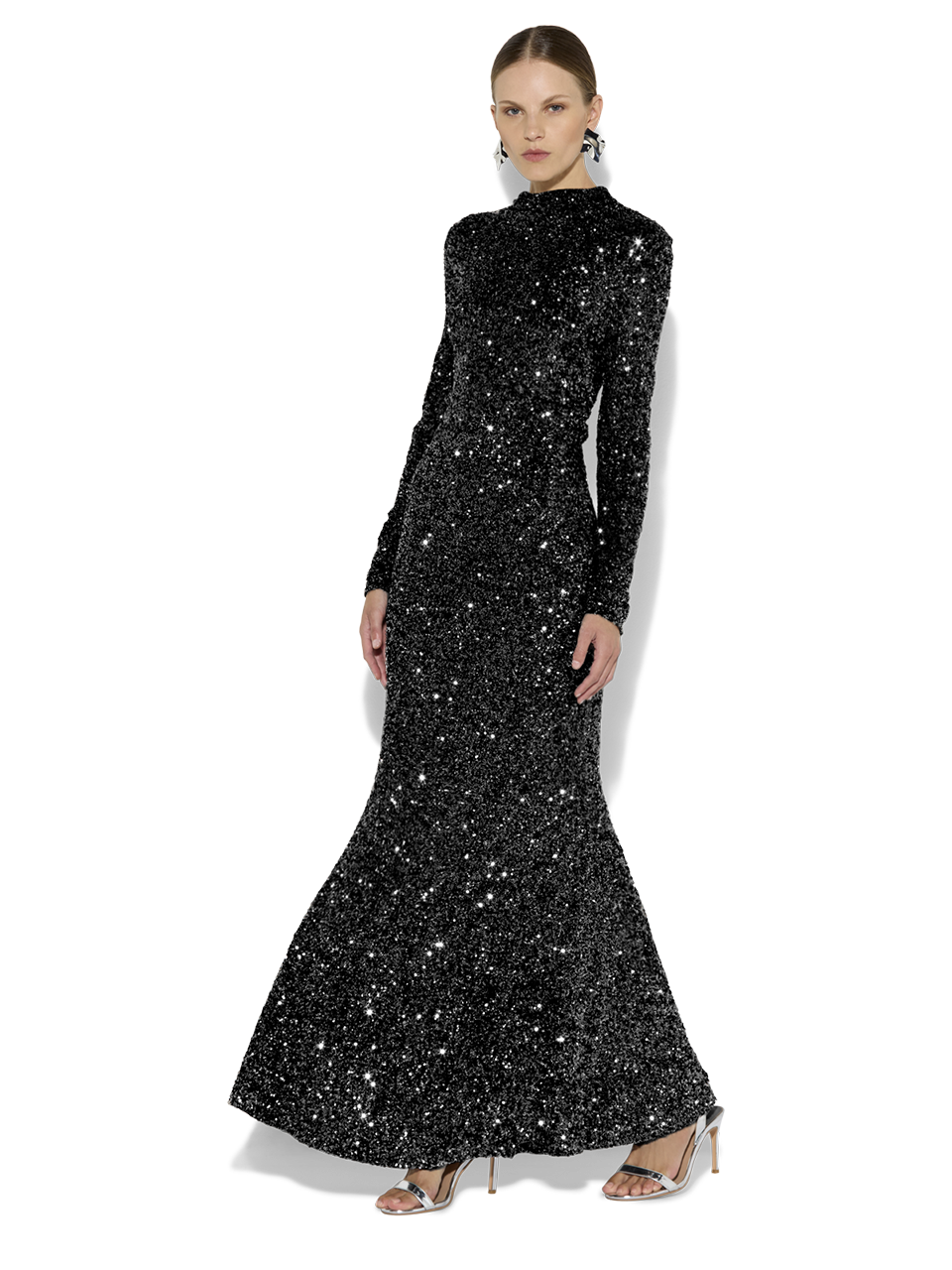 Rapture Black Sequin Gown