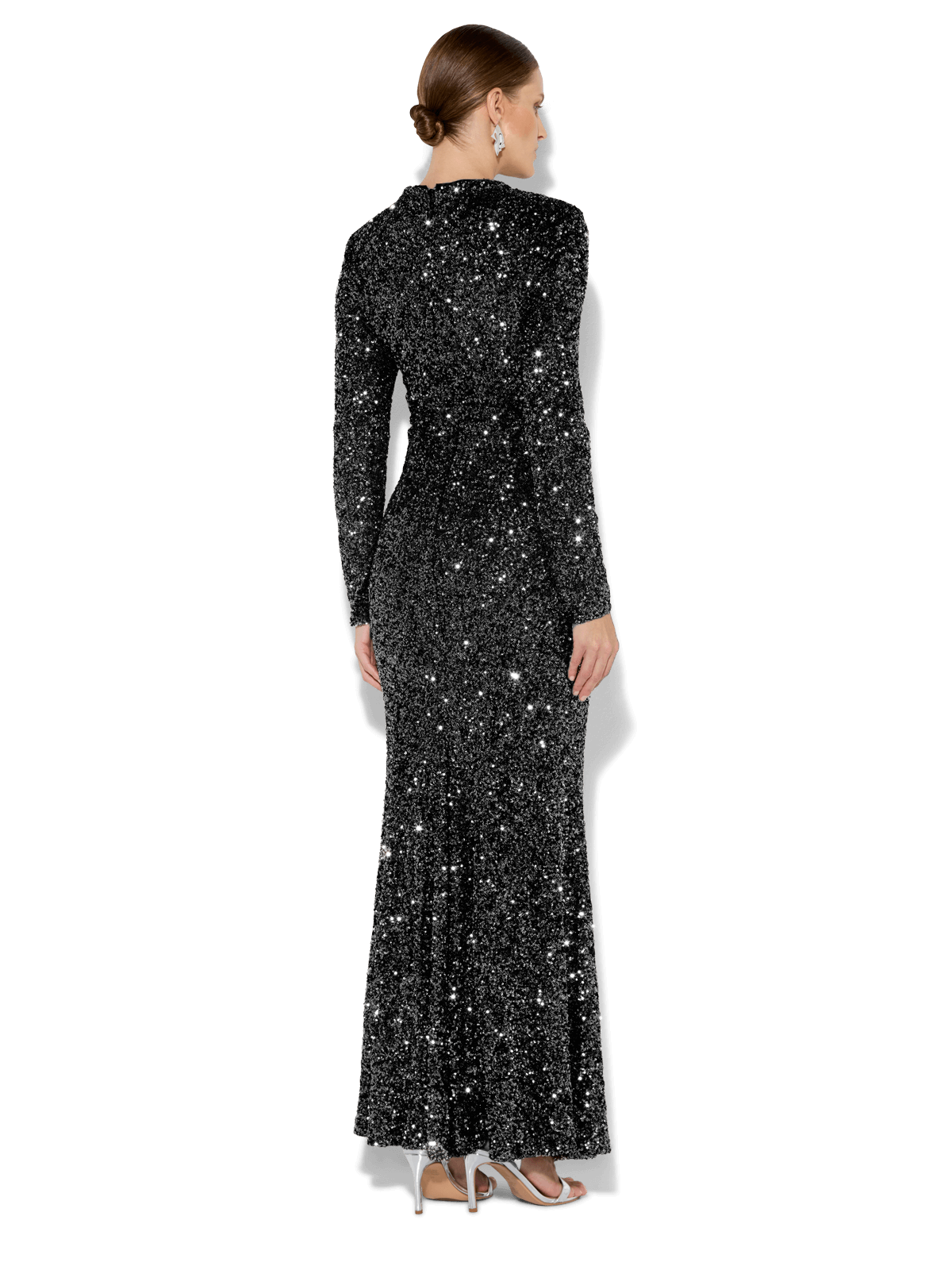 Rapture Black Sequin Gown