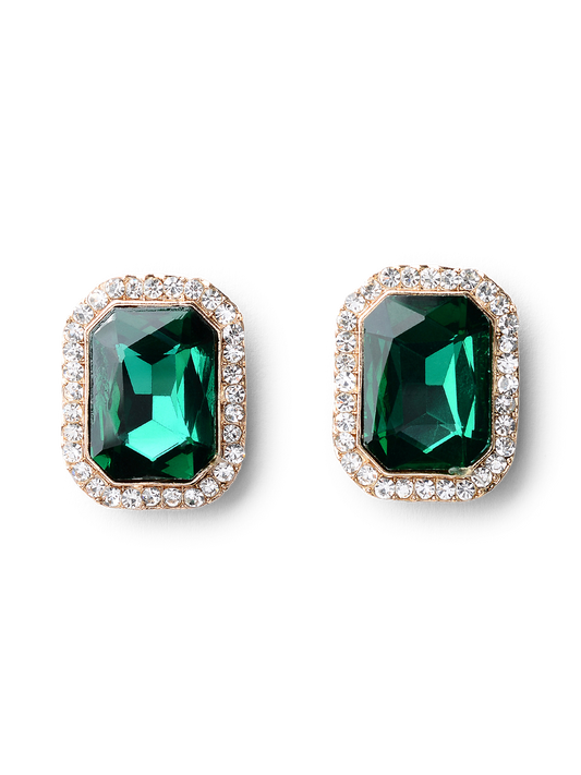 Bea Emerald Crystal Earrings