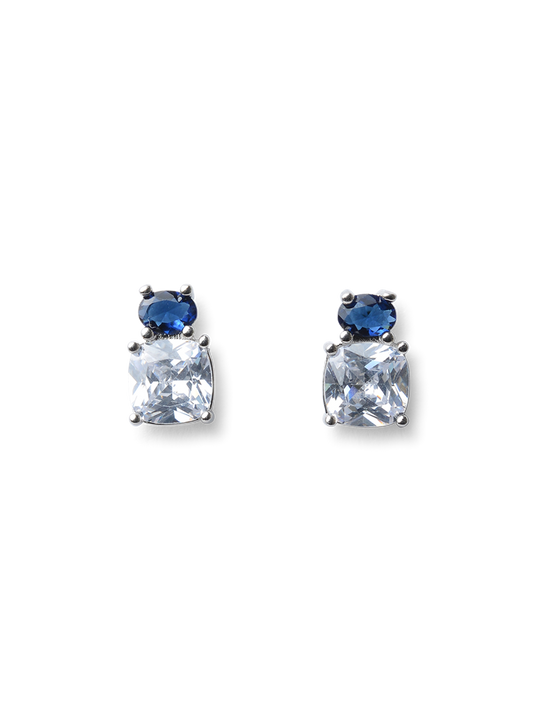Yvette Blue Crystal Earrings