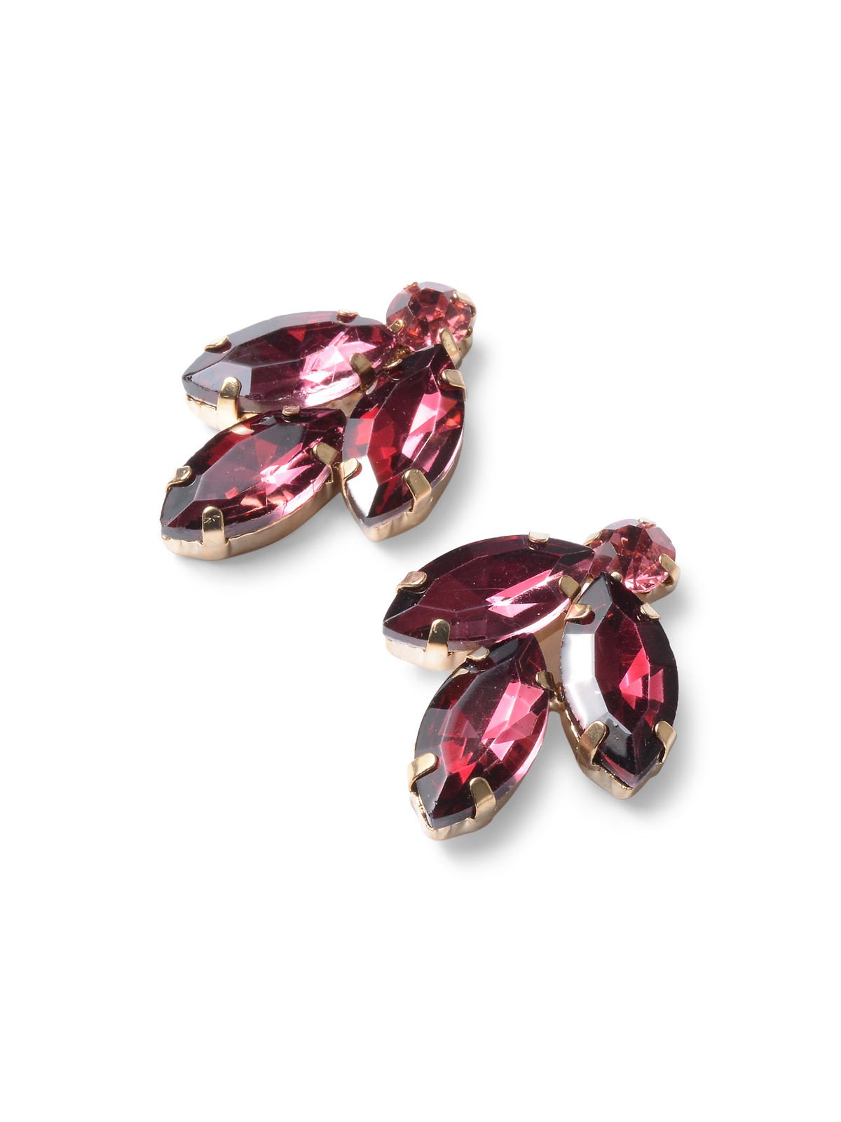 Ima Merlot Floral Earrings