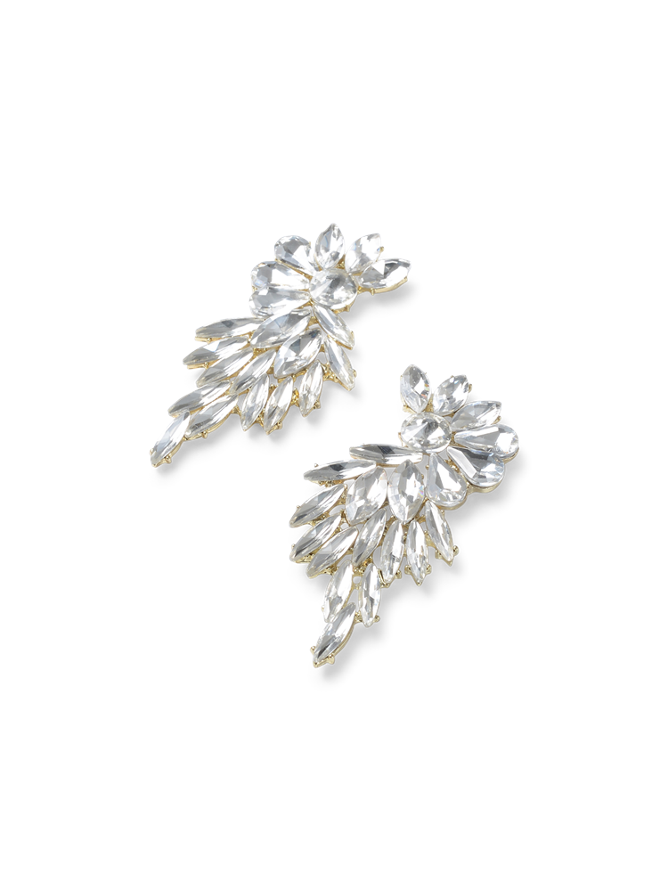 Pia Gold Crystal Earrings
