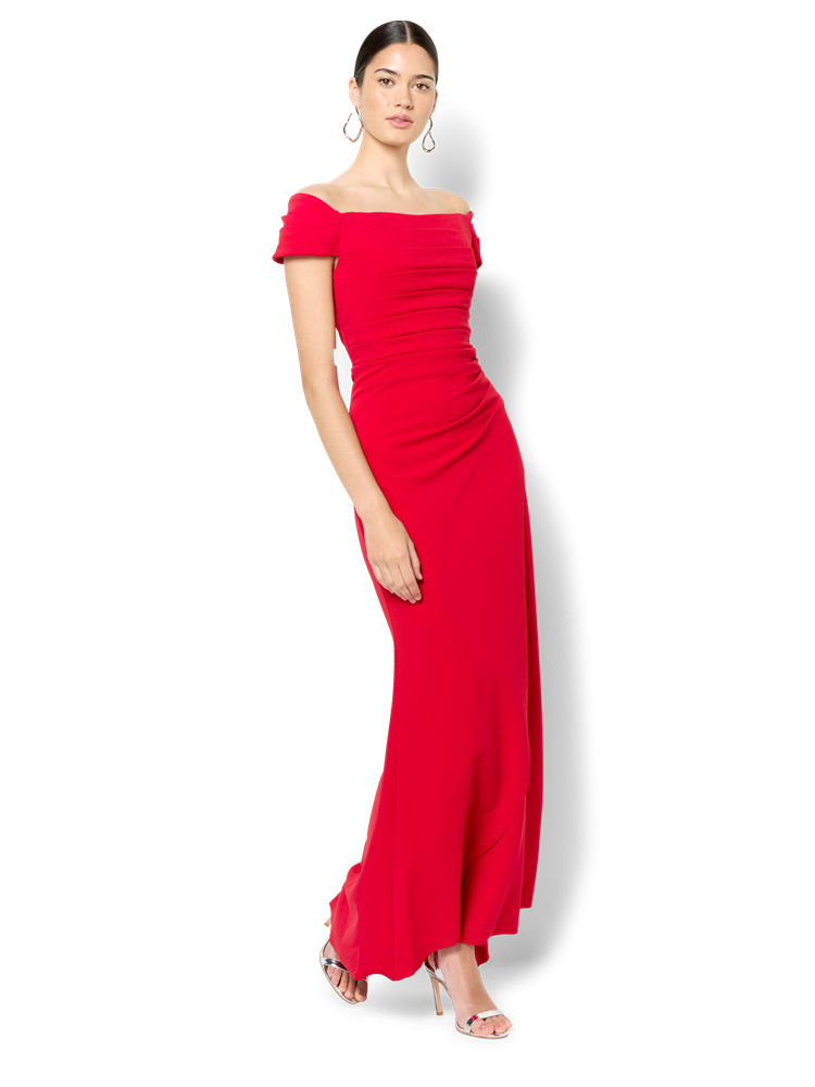 Remi Red Off The Shoulder Gown