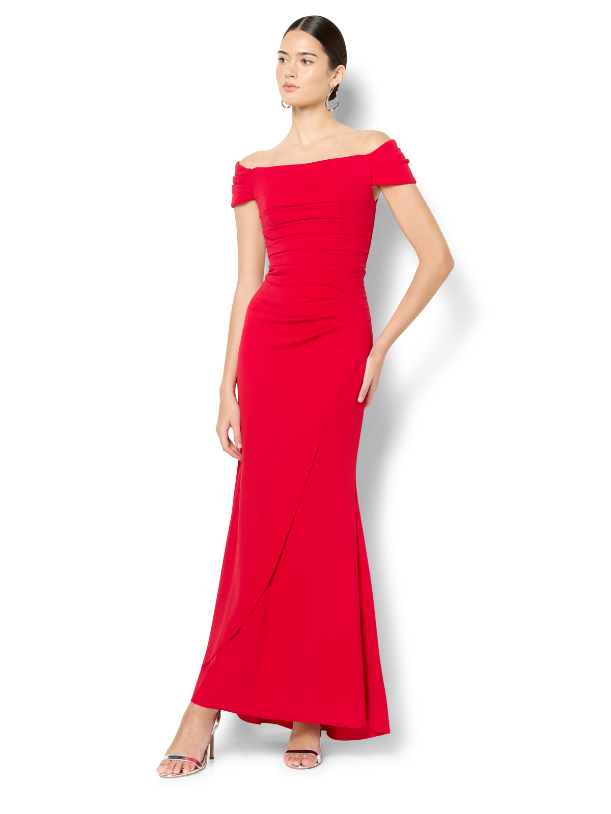 Remi Red Off The Shoulder Gown