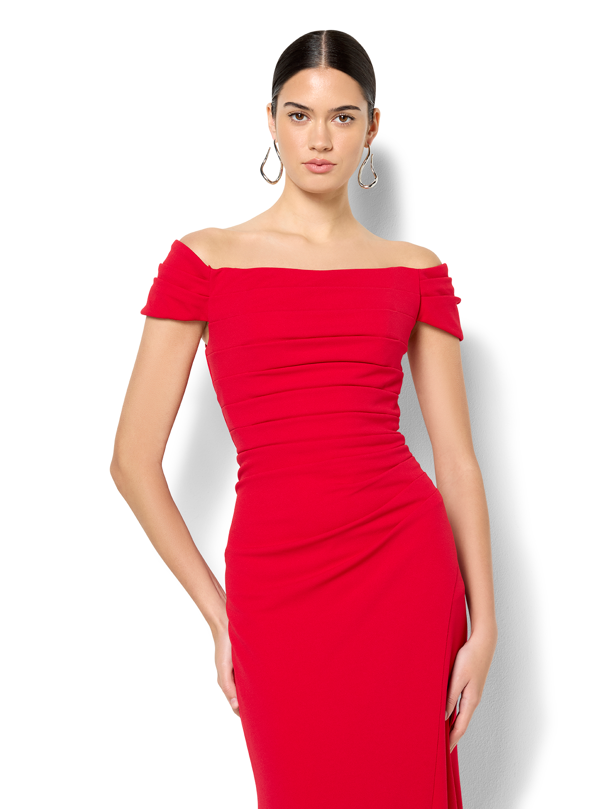 Remi Red Off The Shoulder Gown