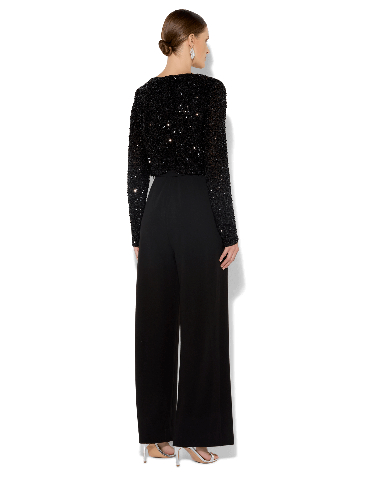Sinatra Black Sequin Jumpsuit