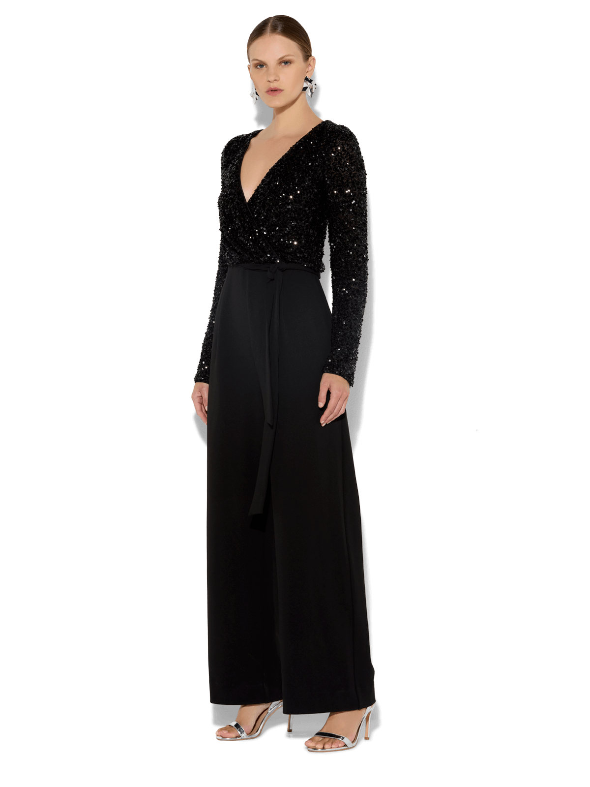 Sinatra Black Sequin Jumpsuit