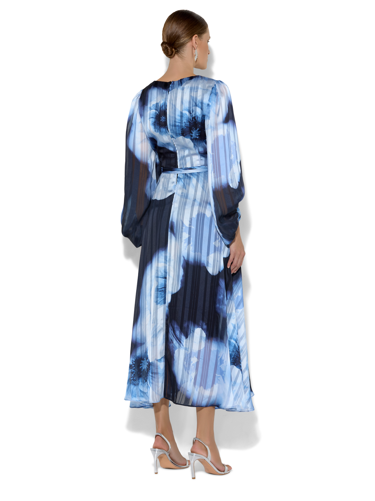 Salina Sky Blue Printed Dress
