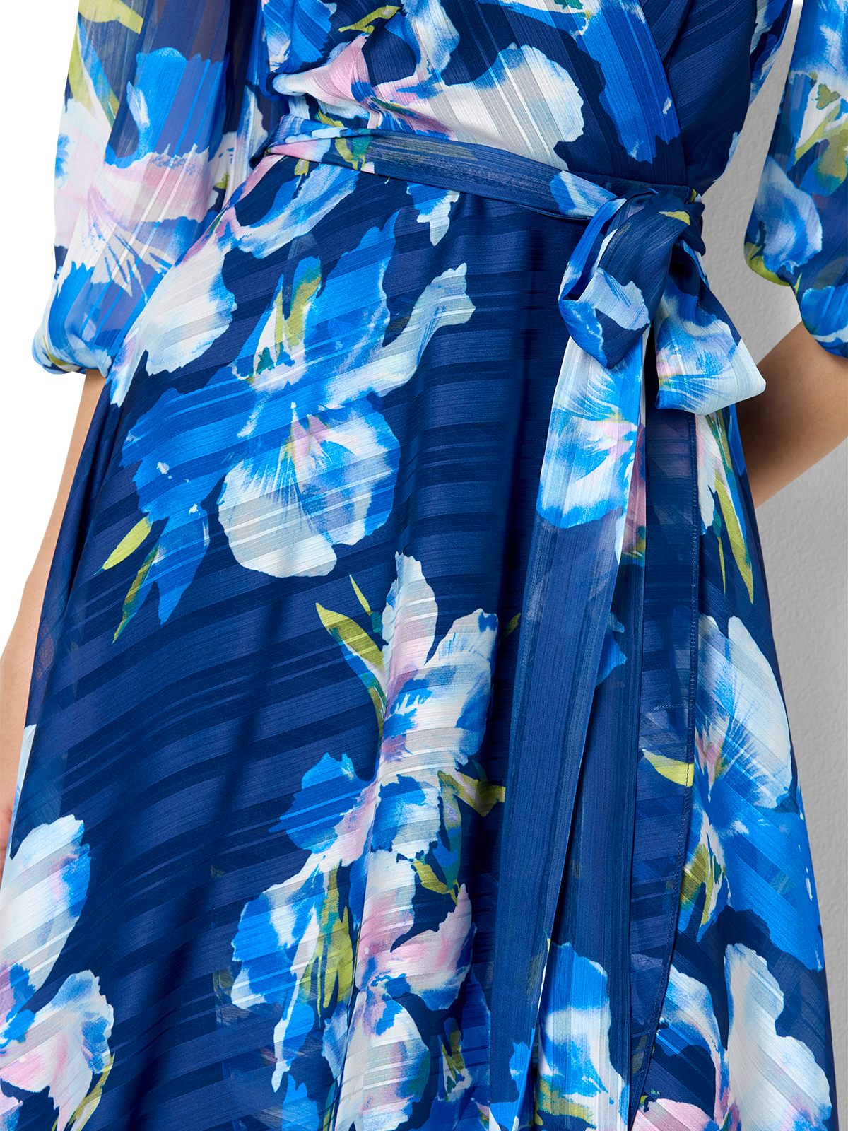 Suri Navy Pink Printed Dress