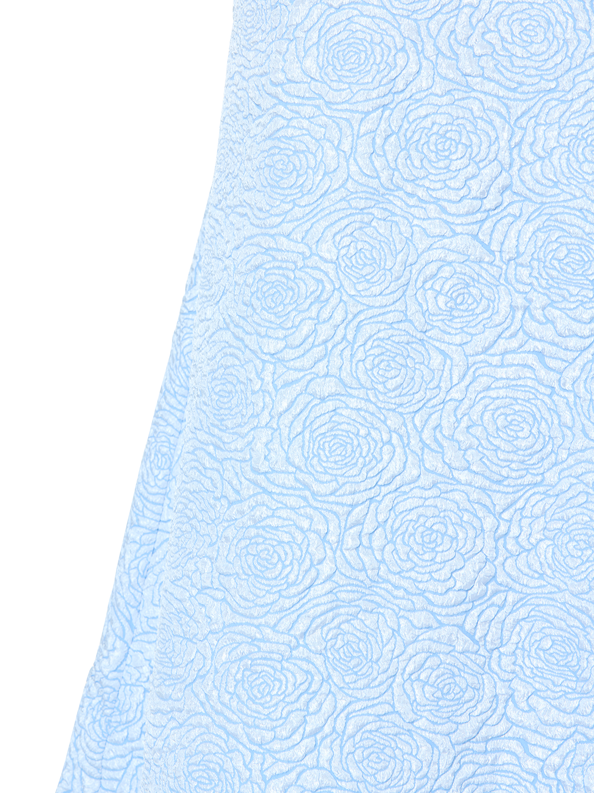 Wren Sky Blue Jacquard One Shoulder Gown