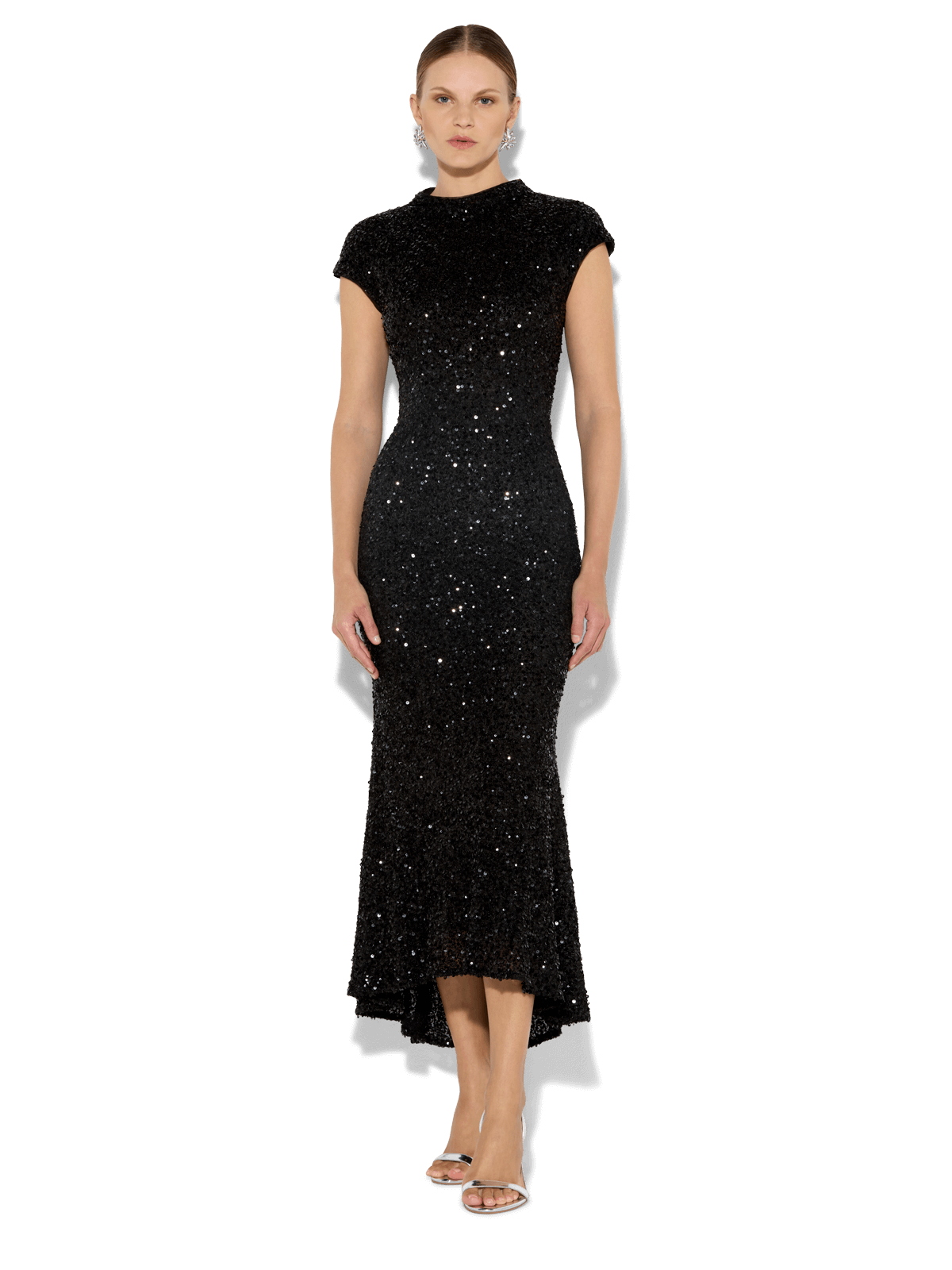 Zahra Black Sequin Dress