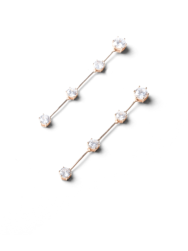 Delia Gold Drop Earrings by Montique