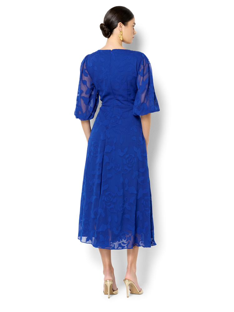 Isla Sapphire Wrap Dress
