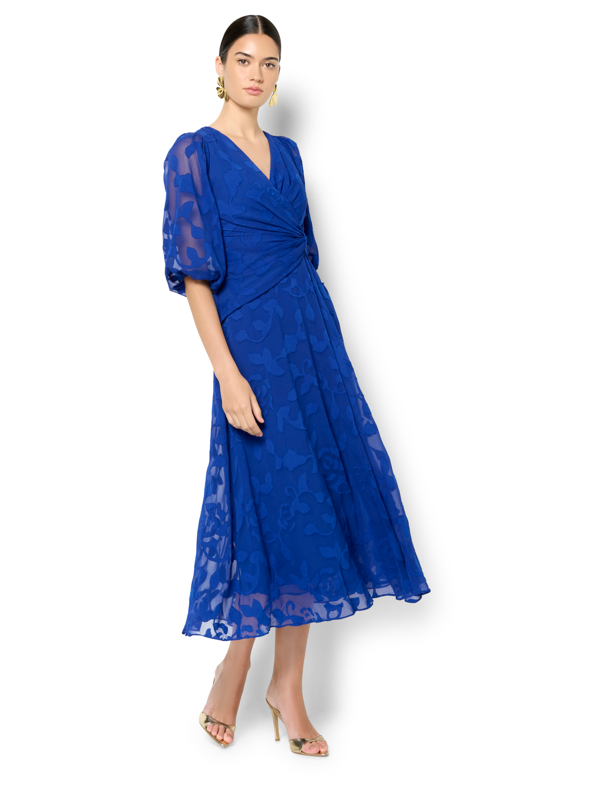 Isla Sapphire Wrap Dress