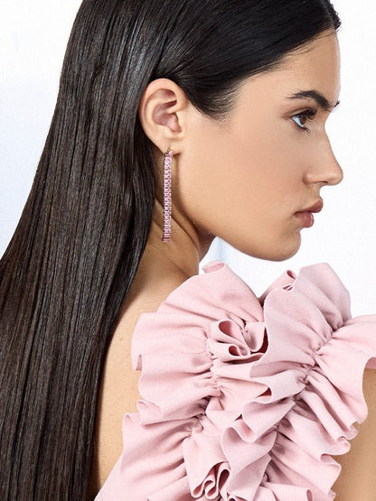 Jaya Pink Earrings by Montique