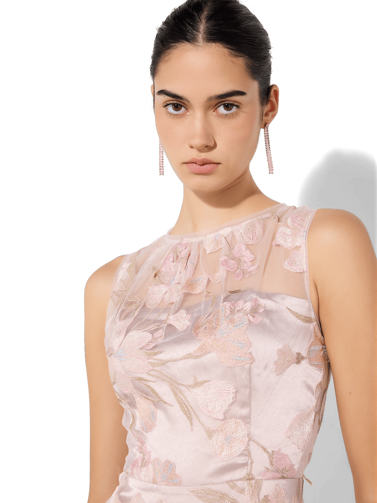 Jean Petal Embroidered Dress by Montique