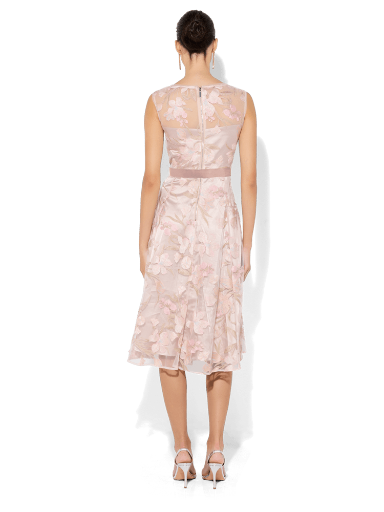 Jean Petal Embroidered Dress by Montique