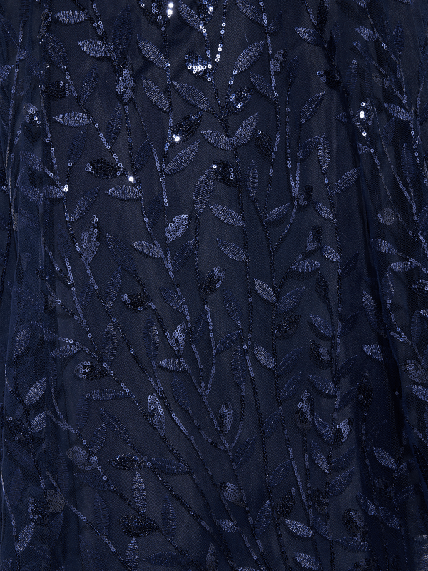 Kourtney Navy Embroidered Dress by Montique