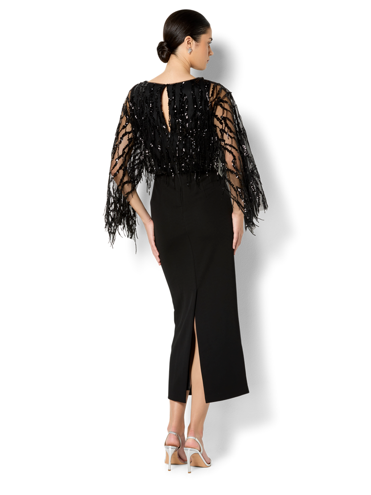 Melina Black Sequin Dress