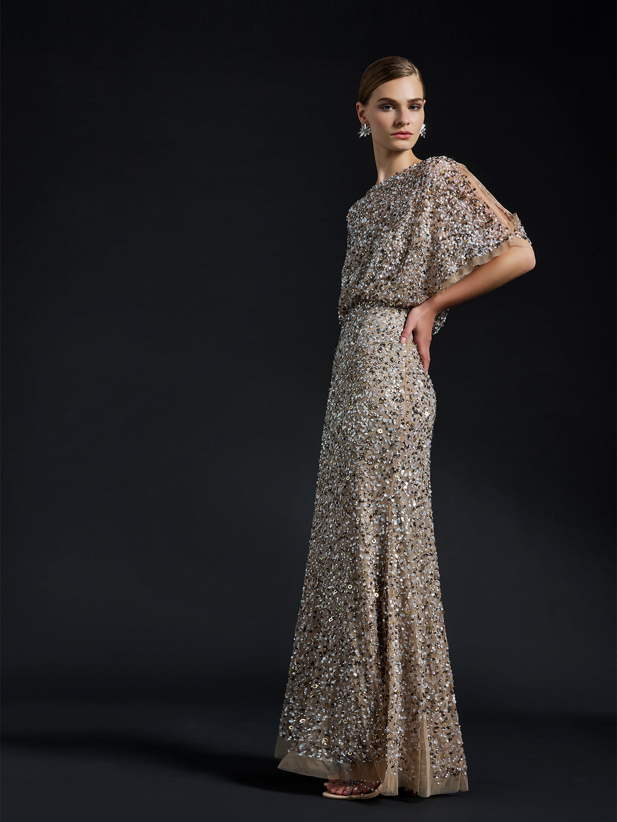 Mimi Hand Beaded Gown