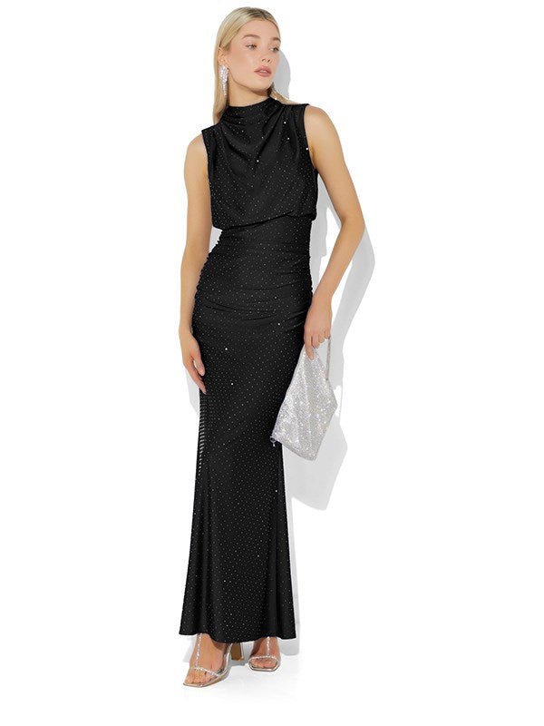 Mira Black Gown by Montique