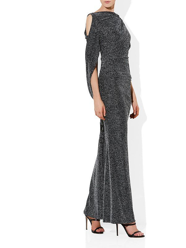 Peta Silver Lurex Gown by Montique