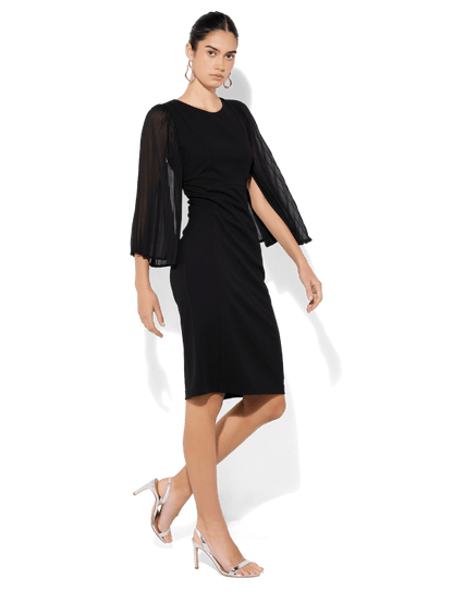 Rayne Black Shift Dress by Montique