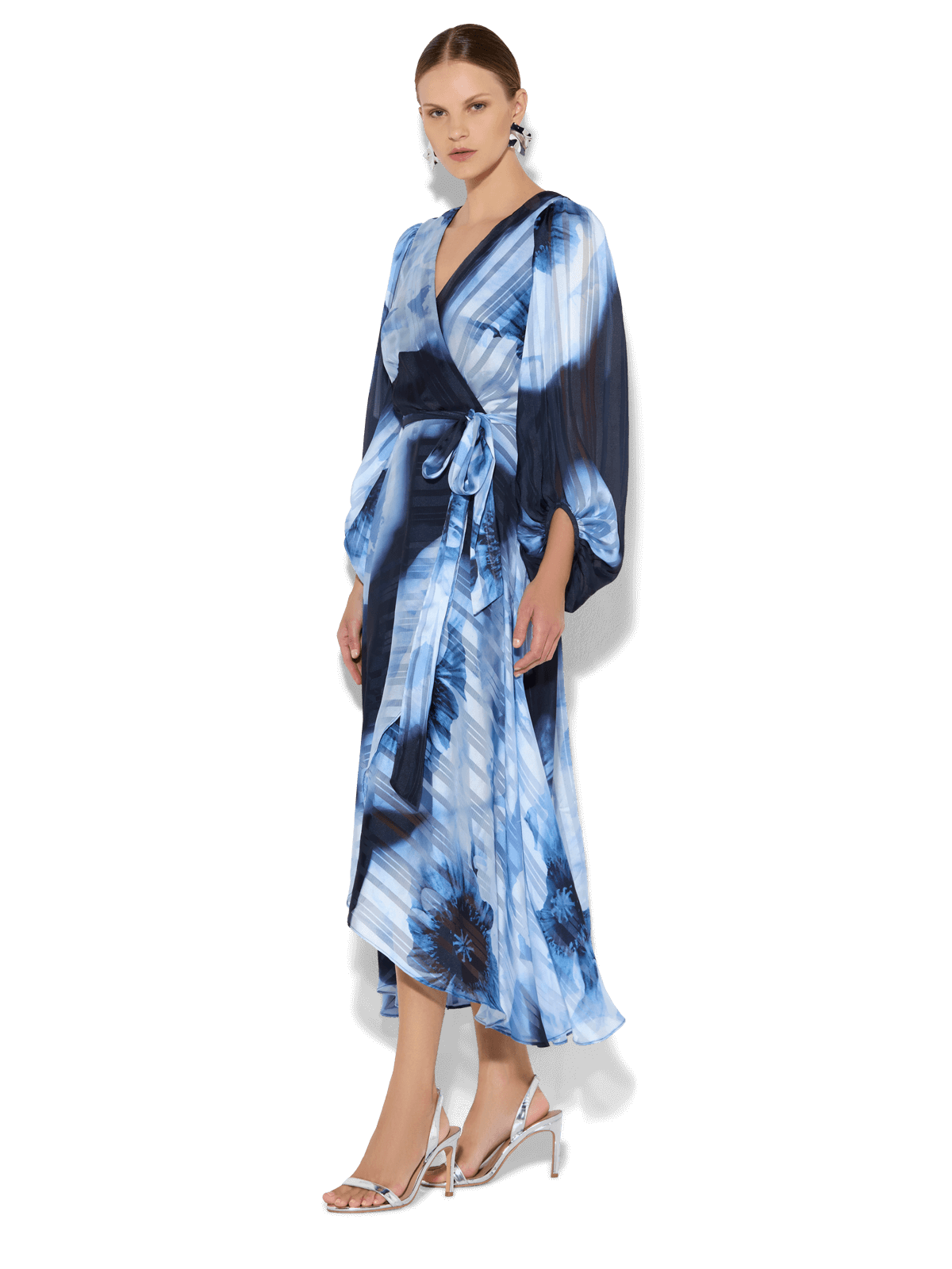 Salina Sky Blue Printed Dress